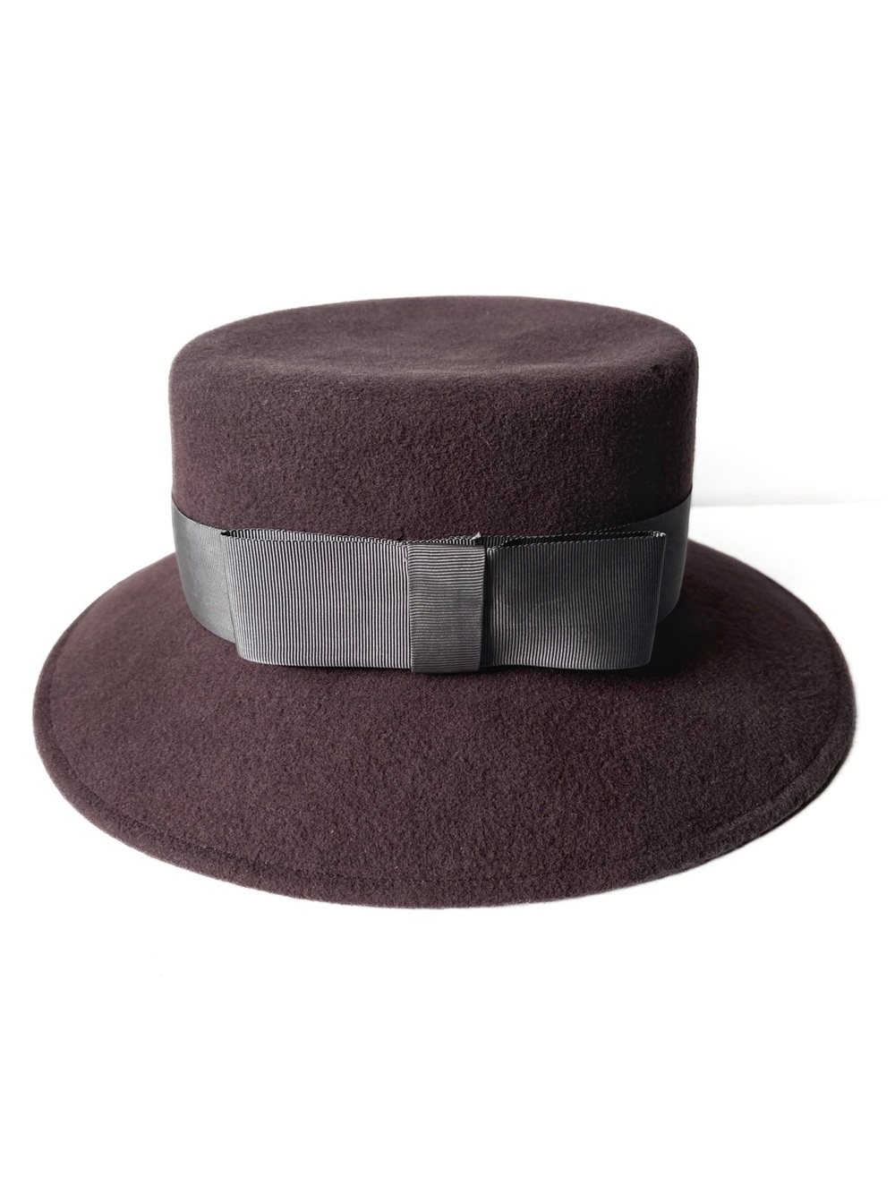 Vintage Frank's Girl Wide Brim Wool Fedora Geo W. Bollman Excello New York Mauve